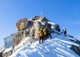 Klettersteig auf Zugspitze durch Höllental-Gletscher - geführte Tour mit Bergführer